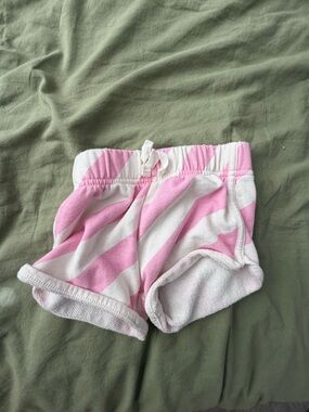 Ford Pink and White Striped Terry Shorties